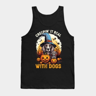 Creepin' It Real with Dog Witches Tank Top